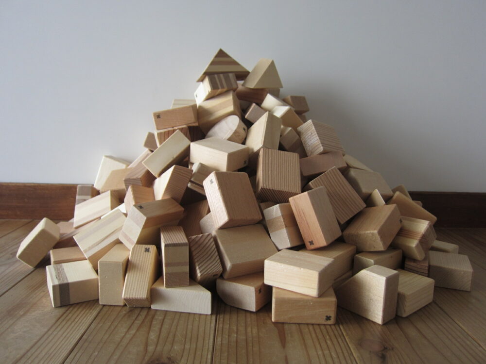 レンタル　知育玩具　つみき　木製